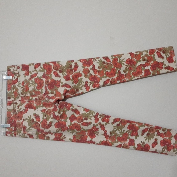 Paige Floral Skyline Ankle PEG Women's Jeans Women 27 Y2k Casual Beach Vacation - Picture 3 of 9